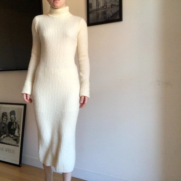 Wool blend turtleneck sweater dress Ganni - Picture 4 of 9